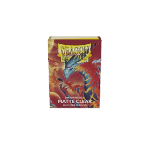 Dragon Shield: Matte Clear - 60 Outer Sleeves Japanese Size