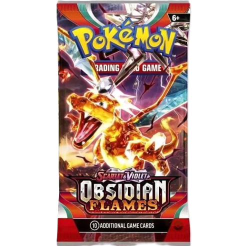 Pokémon Card Game: Scarlatto & Violetto - Obsidian Flames - Busta da 10 Carte (ENG)
