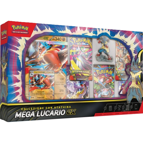 Pokémon Card Game: Megaevoluzione – Collezione con Statuina Mega Lucario EX (ITA)